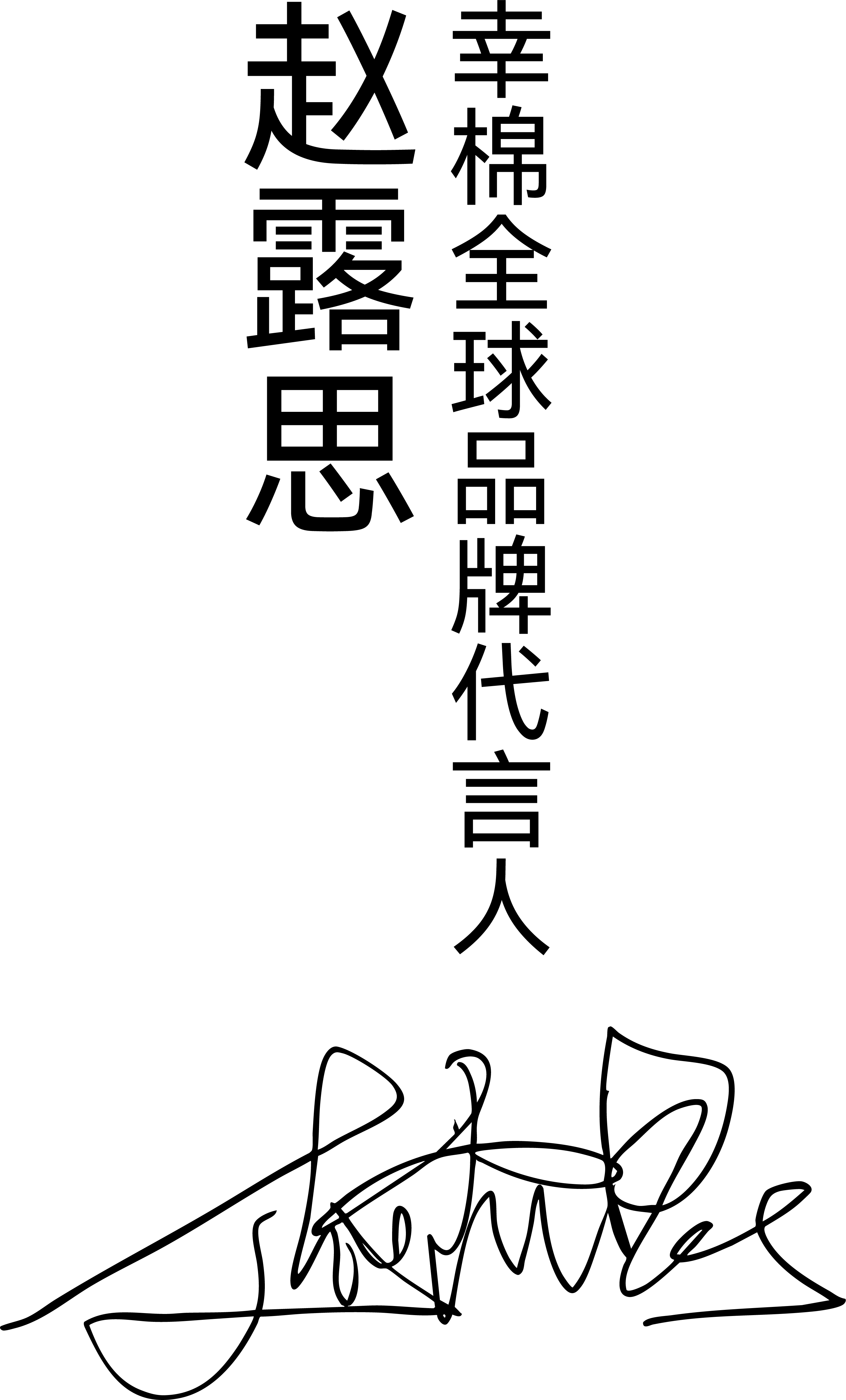 赵露思签名